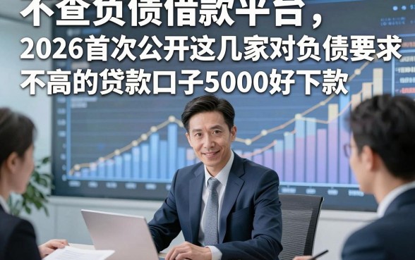 不查负债借款平台，2026首次公开这几家对负债要求不高的贷款口子5000好下款