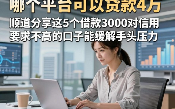哪个平台可以贷款4万,顺道分享这5个借款3000对信用要求不高的口子能缓解手头压力