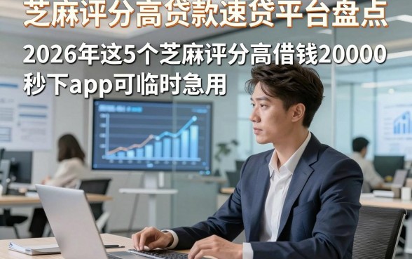 芝麻评分高贷款速贷平台盘点，2026年这5个芝麻评分高借钱20000秒下app可临时急用