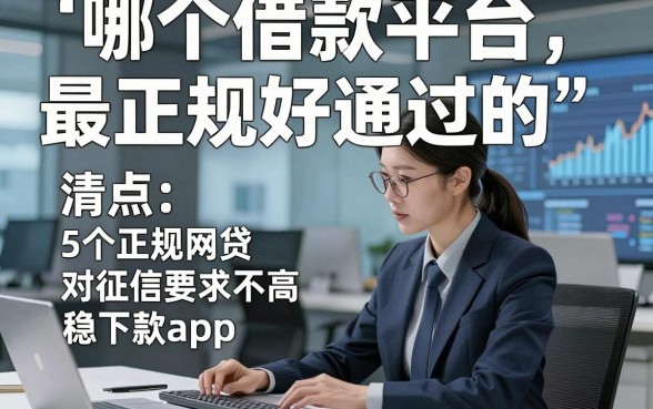 哪个借款平台最正规好通过的，清点​5个正规网贷对征信要求不高稳下款app