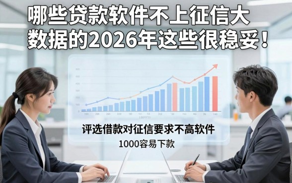 哪些贷款软件不上征信大数据的2026年这些很稳妥！评选五个借款对征信要求不高软件1000容易下款