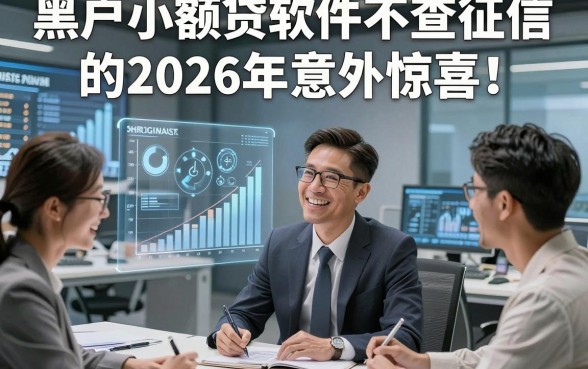 黑户小额贷软件不查征信的2026年意外惊喜！顺道汇总5个小额借款对征信要求不高软件