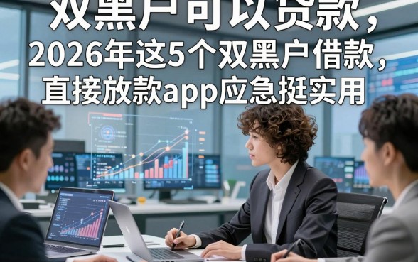 双黑户可以贷款，2026年这5个双黑户借款直接放款app应急挺实用