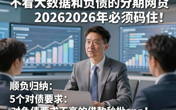 不看大数据和负债的分期网贷20262026年必须码住！顺便归纳5个对负债要求不高的借款秒批app