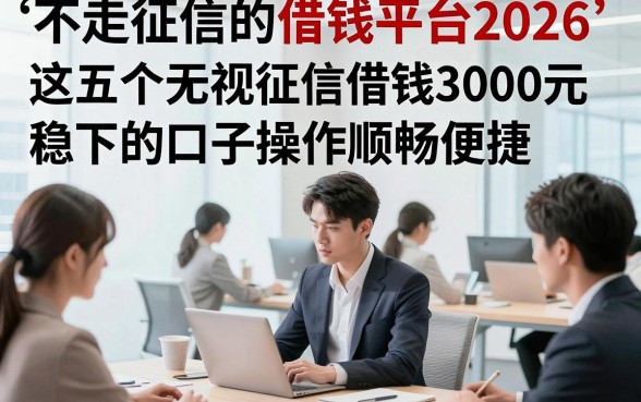 不走征信的借钱平台2026，这五个无视征信借钱3000元稳下的口子操作顺畅便捷
