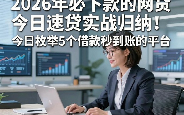 2026年必下款的网贷今日速贷实战归纳！今日枚举5个借款秒到账的平台