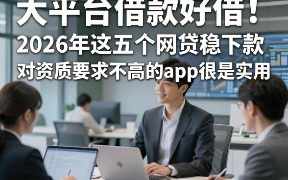 大平台借款好借！2026年这五个网贷稳下款 对资质要求不高 的app很是实用