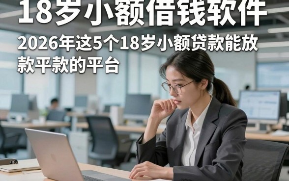 18岁小额借钱软件，2026年这5个18岁小额贷款能放款的平台步骤很清晰