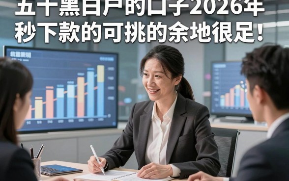 五十黑白户的口子2026年秒下款的可挑的余地很足！，今天为您全面品评这5个借钱口子！