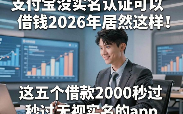 支付宝没实名认证可以借钱2026年居然这样！带您分析这五个借款2000秒过无视实名的app
