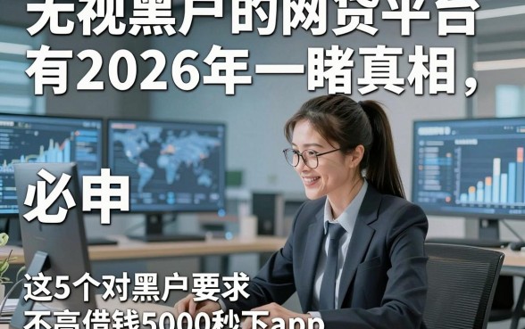 无视黑户的网贷平台有2026年一睹真相，必申​这5个对黑户要求不高借钱5000秒下app
