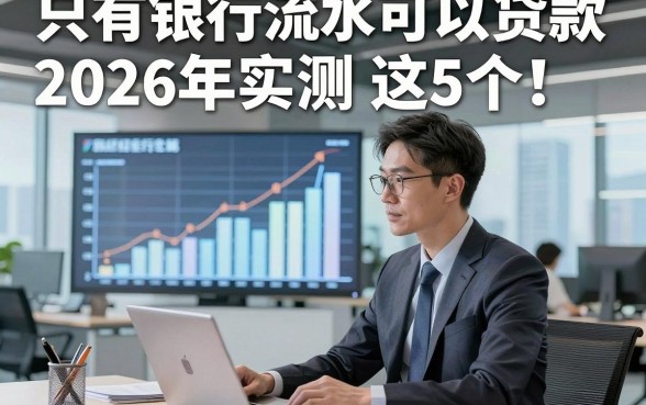 只有银行流水可以贷款2026年实测​这5个！本篇为您隆重收集！
