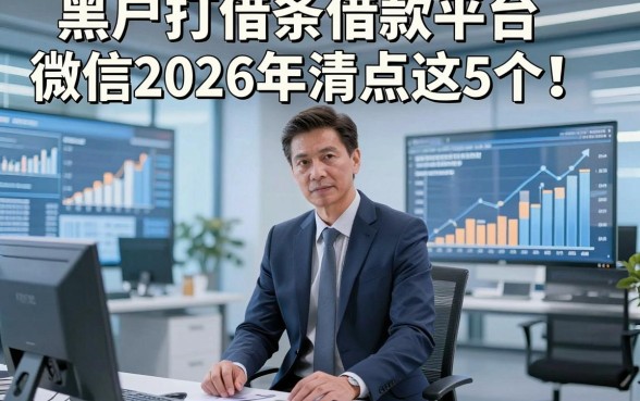 黑户打借条借款平台微信2026年清点​这5个！本文为您深入规整！