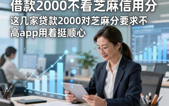 借款2000不看芝麻信用分，隆重解析这几家贷款2000对芝麻分要求不高app用着挺顺心