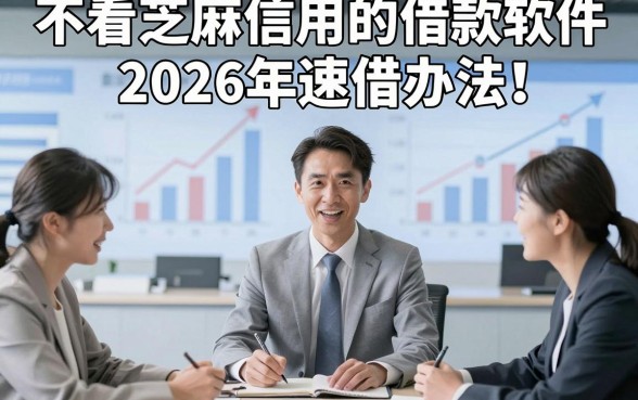不看芝麻信用的借款软件2026年速借办法！同时汇集5个对芝麻信用要求不高的借钱微信放款的平台