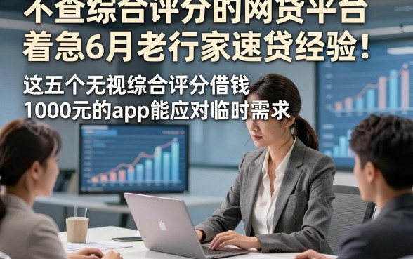 不查综合评分的网贷平台着急6月老行家速贷经验！这五个无视综合评分借钱1000元的app能应对临时需求