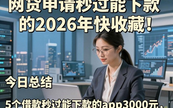 网贷申请秒过能下款的2026年快收藏！今日总结5个借款秒过能下款的app3000元
