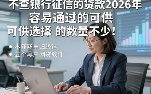 不查银行征信的贷款2026年容易通过的可供选择的数量不少！，本篇隆重归类这五个黑户网贷软件！