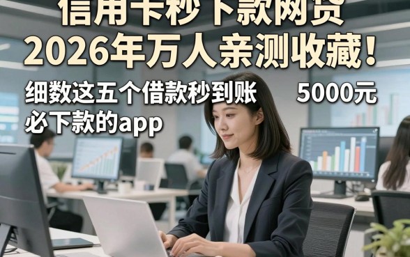 信用卡秒下款网贷2026年万人亲测收藏！细数这五个借款秒到账5000元必下款的app