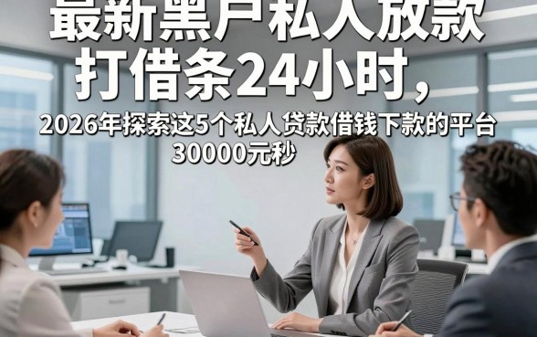 最新黑户私人放款打借条24小时，2026年探索这5个私人贷款借钱30000元秒下款的平台