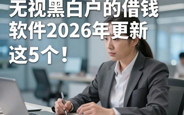 无视黑白户的借钱软件2026年更新​这5个！本文为您全面收集！