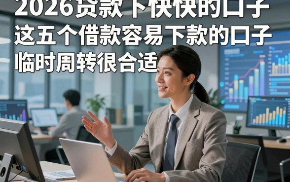 2026贷款下快快的口子，这五个借款容易下款的口子临时周转很合适