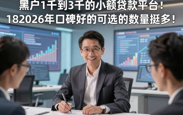 黑户1千到3千的小额贷款平台182026年口碑好的可选的数量挺多！，本篇隆重揭露这五个黑户网贷软件！