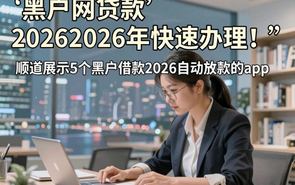 黑户网贷款20262026年快速办理！顺道展示5个黑户借款2026自动放款的app