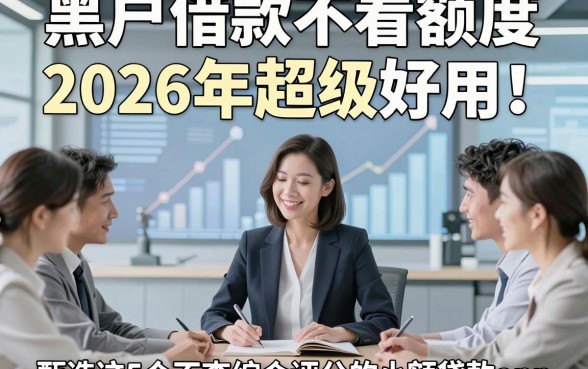 黑户借款不看额度2026年超级好用！顺便甄选这5个不查综合评分的小额贷款app