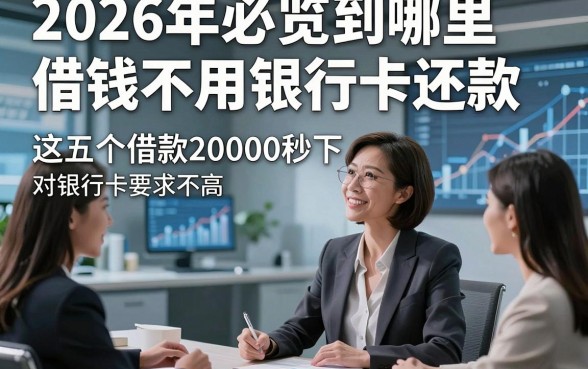 2026年必览到哪里借钱不用银行卡还款，这五个借款20000秒下对银行卡要求不高app服务便捷贴心