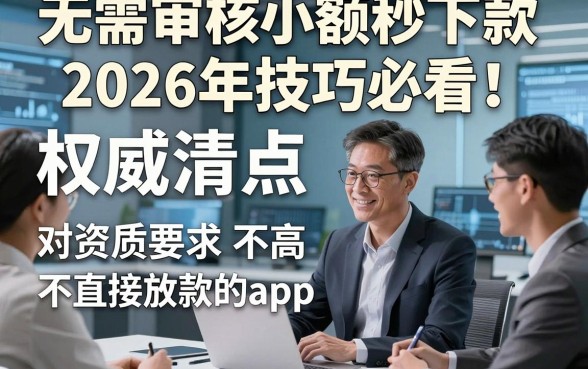 无需审核小额秒下款2026年技巧必看！权威清点五个借款对资质要求不高直接放款的app