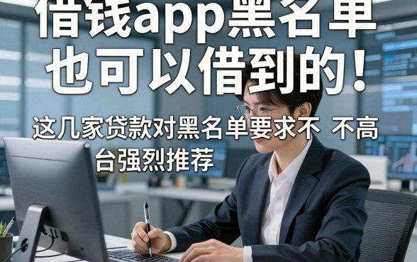 借钱app黑名单也可以借到的，这几家贷款对黑名单要求不高平台强烈推荐