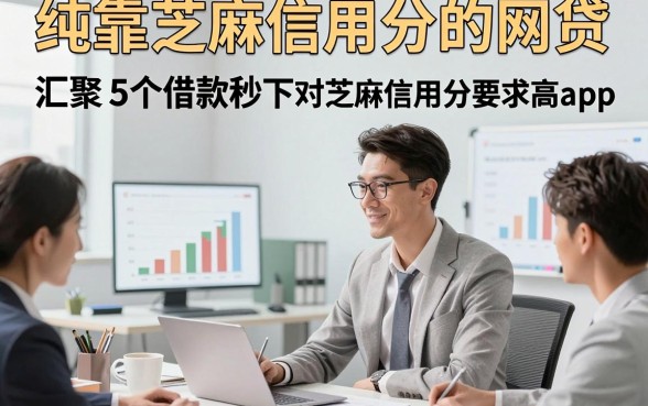 纯靠芝麻信用分的网贷，汇聚​5个借款秒下对芝麻信用分要求不高app
