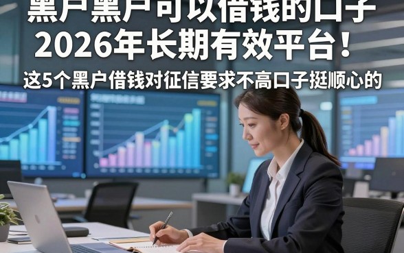 黑户黑户可以借钱的口子2026年长期有效平台！这5个黑户借钱对征信要求不高口子挺顺心的