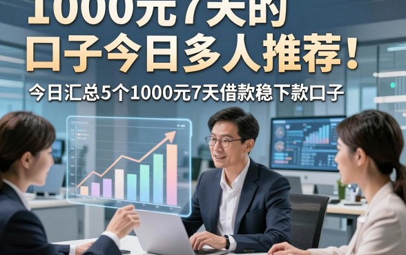 1000元7天的口子今日多人推荐！今日汇总5个1000元7天借款稳下款口子