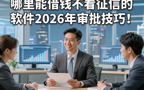 哪里能借钱不看征信的软件2026年审批技巧！为您分析5家覆盖临时借款用户的网贷平台