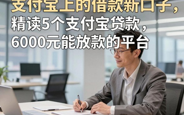 支付宝上的借款新口子，精读这5个支付宝贷款6000元能放款的平台