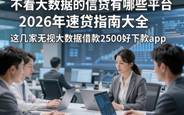 不看大数据的信贷有哪些平台，2026年速贷指南大全这几家无视大数据借款2500好下款app