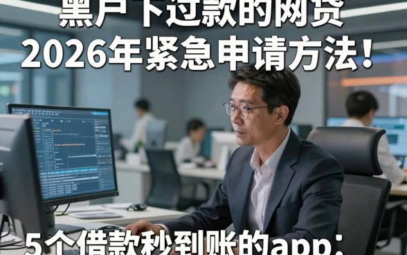 黑户下过款的网贷2026年紧急申请方法！同时介绍5个借款秒到账的app