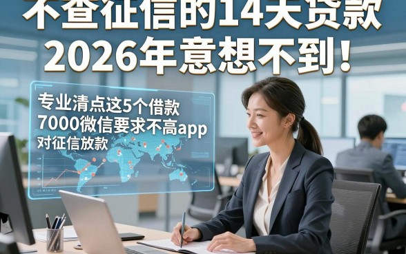 不查征信的14天贷款2026年意想不到！专业清点这5个借款7000微信放款对征信要求不高app