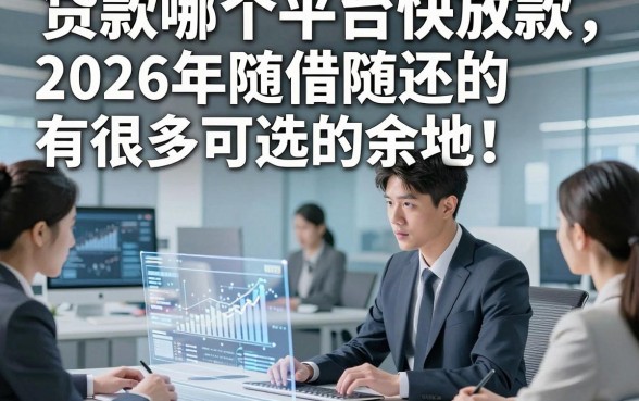 贷款哪个平台快放款2026年随借随还的有很多可选的余地！，本篇深度揭示这5个黑户借钱app！