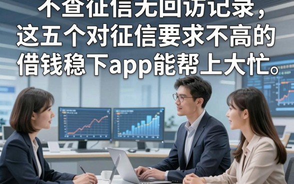 不查征信无回访记录，这五个对征信要求不高的借钱稳下app能帮上大忙
