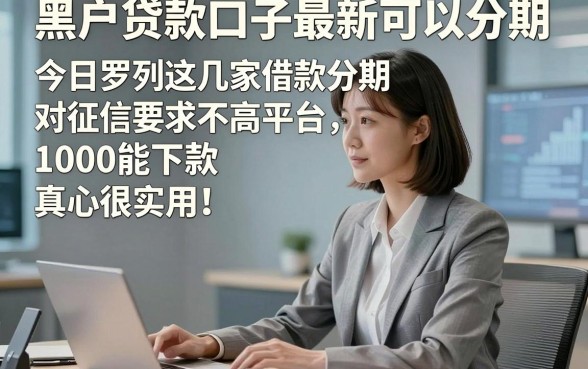 黑户贷款口子最新可以分期，今日罗列这几家借款分期对征信要求不高平台1000能下款真心很实用
