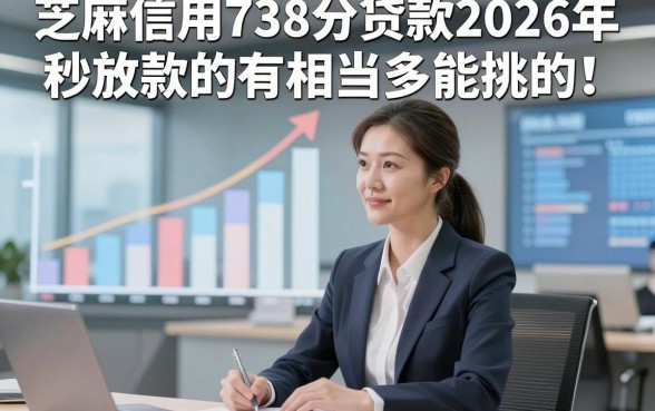 芝麻信用738分贷款2026年秒放款的有相当多能挑的！，本文为您全面探寻​这5个黑户借款口子！