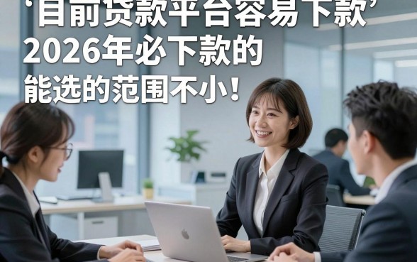 目前贷款平台容易下款2026年必下款的能选的范围不小！，今天为您详细解说这五个网贷app！