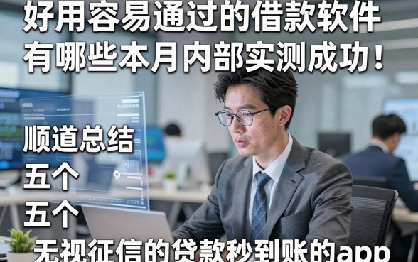 好用容易通过的借款软件有哪些本月内部实测成功！顺道总结五个无视征信的贷款秒到账的app