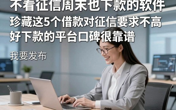 不看征信周末也下款的软件，珍藏这5个借款对征信要求不高好下款的平台口碑很靠谱