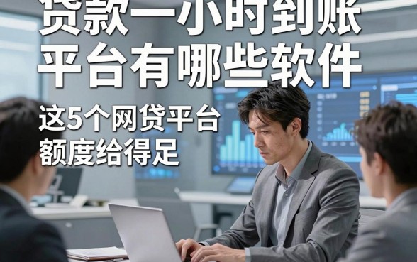 贷款一小时到账平台有哪些软件，这5个网贷平台额度给得足