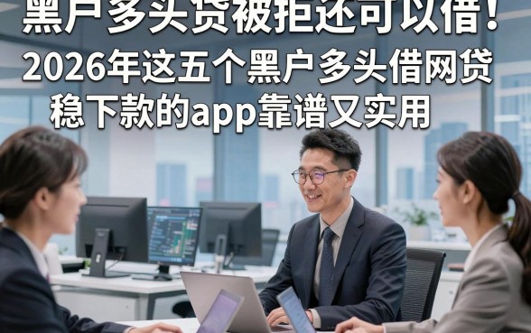 黑户多头贷被拒还可以借！2026年这五个黑户多头借网贷稳下款的app靠谱又实用
