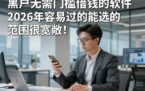 黑户无需门槛借钱的软件2026年容易过的能选的范围很宽敞！，本文深入清点这五个黑户贷款平台！
